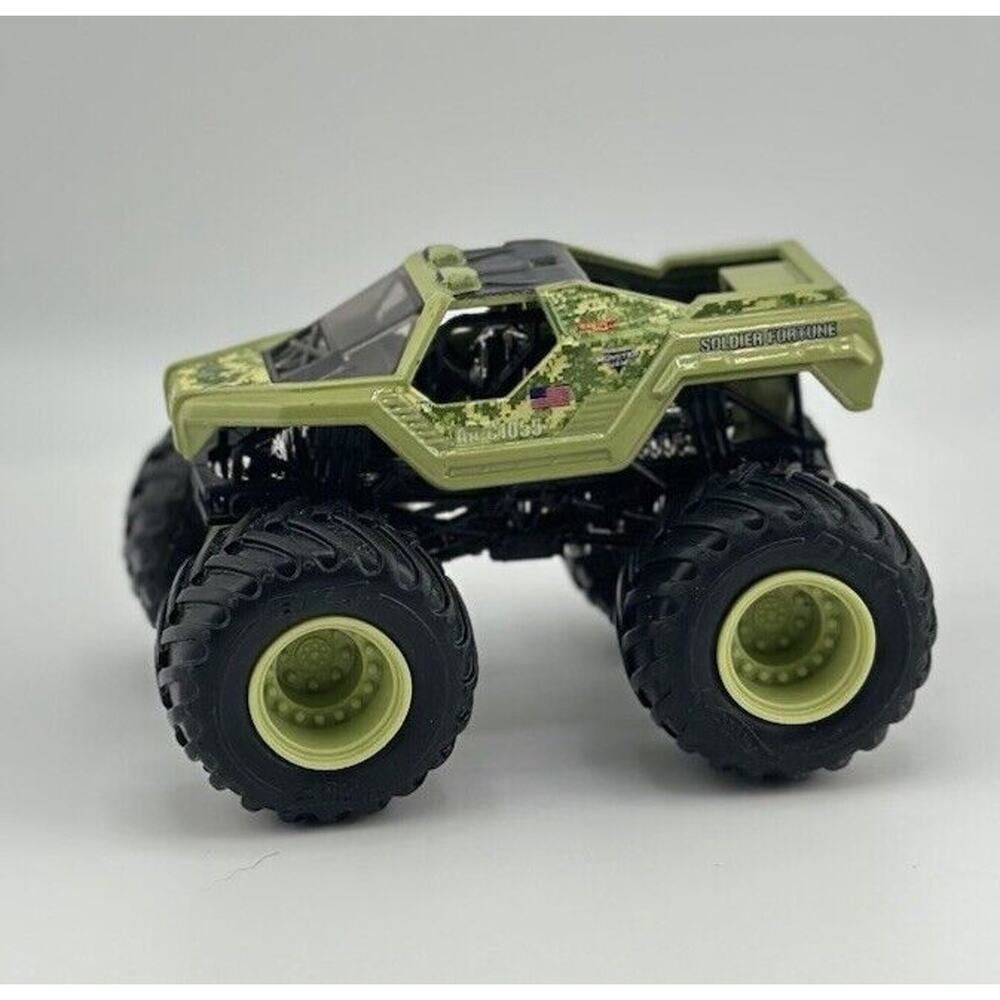 Hot Wheels Soldier Fortune Monster Jam Diecast Truck 1/64 Scale USED